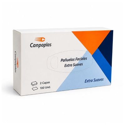 TISSUE FACIAL 2/C CAJA RECTANGULAR C/20x100