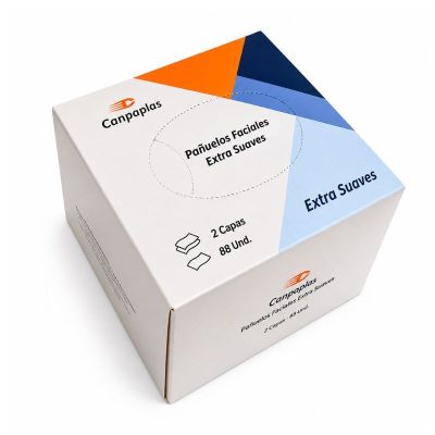 TISSUE FACIAL 2/C CAJA CUADRADA C/18x88