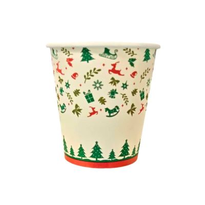 VASO CARTON 6OZ NAVIDAD P/50